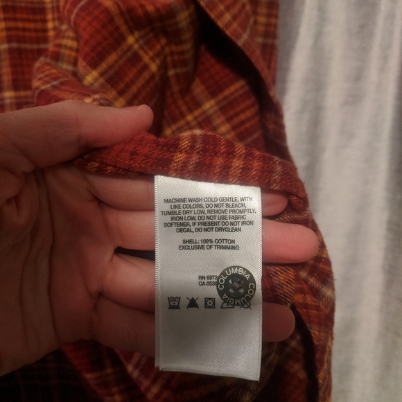 Columbia 🏞️ Red Plaid Fleece Shirt - Picture 4 of 5